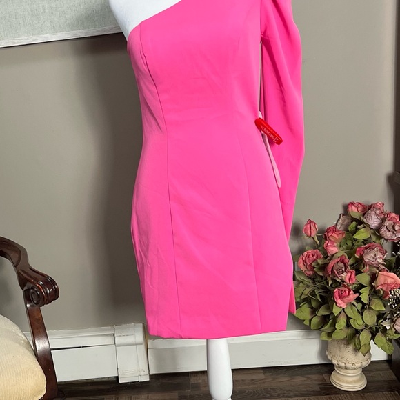 Mac Duggal One Sleeve Split Hem Cocktail Dress - Picture 4 of 12